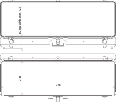 DEHN Kunststoffkoffer leer  KKL 92 28 12 