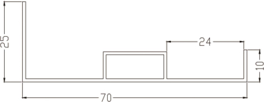 DOTLUX Aufbaurahmen f.Deckenmontage 5226 