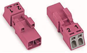 WAGO 890-292 Stecker,2-polig,pink 