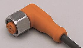 IFM Kabeldose abgewinkelt M12 5p  EVM019 