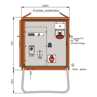 Walther Verteilerschrank 44kVA  WV0364R1 