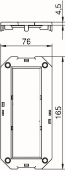 OBO GB2 P3 Abdeckplatte 3f Modul 45 