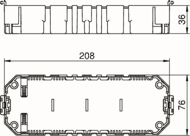 OBO GB3 Gerätebecher f.3 Instsgeräte EK 