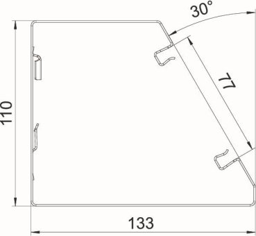 OBO GEK-SA133110RW Geräteeinbaukanal 