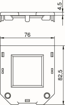 OBO GB2 P2 Abdeckplatte 1f Modul 45 