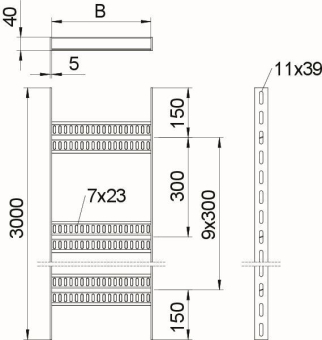 OBO SLZ 400 FT Kabelleiter Schiffbau 