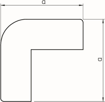 OBO WDK HA10020RW Außeneckhaube 10x20mm 