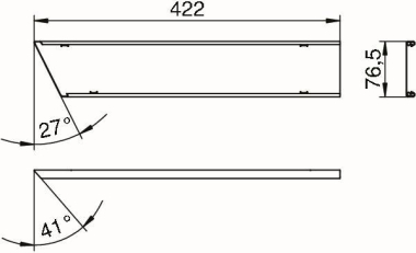 OBO AOP3S80RW Oberteil f.Außeneck 