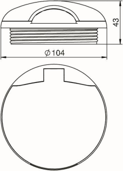 OBO SH80 9011 Geräteschutzhaube PA 
