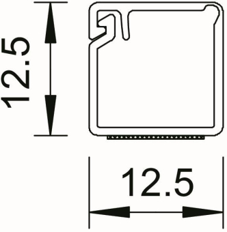 OBO WDKMD12RW Minikanal 12x12x2000 PVC 