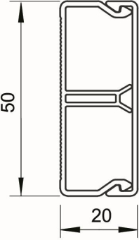 OBO WDK-N20050RW Wand/Deckenkanal 