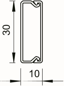 OBO WDK10030RW Wand-u.Deckenkanal 