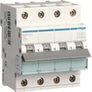 Hager Leitungsschutzschalter 3P+N MBN616 