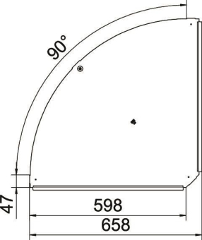 OBO RBD 90 600 FS Deckel f.90°-Bogen 