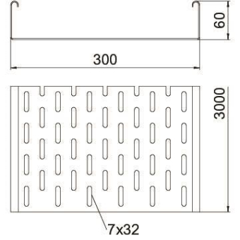 OBO SKS 630 A2 Kabelrinne SKS gelocht 