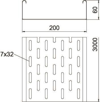 OBO MKS 620 A2 Kabelrinne MKS gelocht 