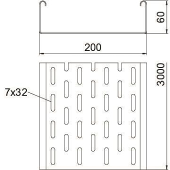 OBO SKS 620 FT Kabelrinne SKS gelocht 