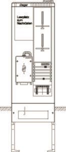 Hager Zähleranschlusssäule     ZAS205BP0 