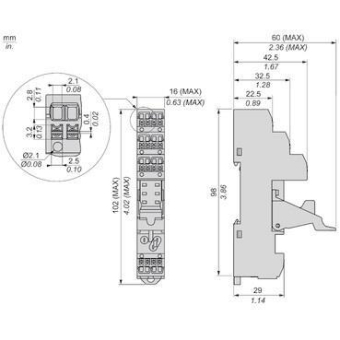 Schneider Push-In Sockel für     RSZE08P 