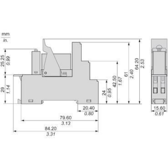 Schneider Zelio RSB Relais  RSB2A080BDPV 