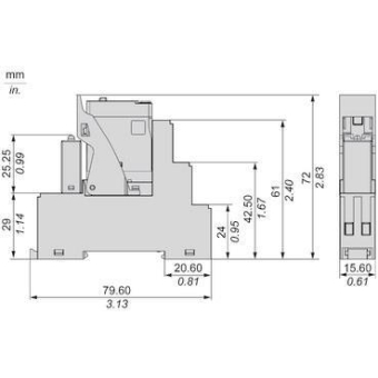 Schneider Zelio RXG Relais     RXG21B7PV 