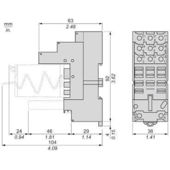 Schneider Sockel f.Universal-    RUZSF3M 