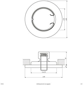 EVN Halogen-Einbauleuchte plan    513010 