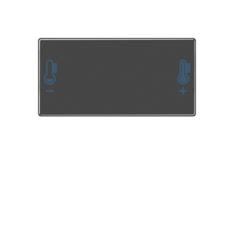Jung Taste m.Temperatursymbol      A409T 