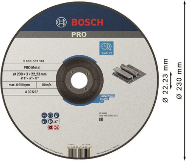 Bosch Trennscheibe gekröpft   2608603162 