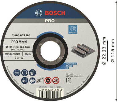 Bosch Trennscheibe gerade     2608603163 