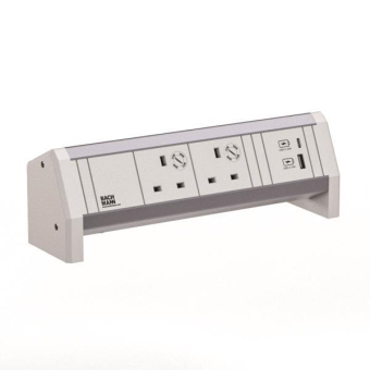 Bachmann DESK ws 2xUK 1xUSB A/C 902.0307 