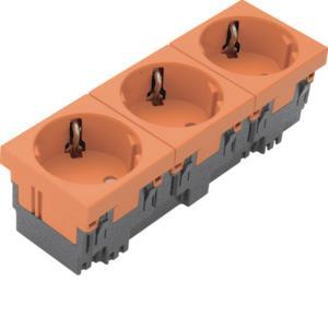 Hager Steckdose 3fach 33° 16A ESR3332004 
