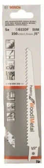 Bosch 5Säbelsägeblatt S 611   2608656258 