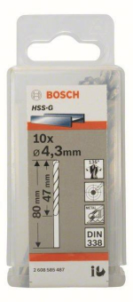 Bosch 10Metallbohrer HSS-G    2608585487 