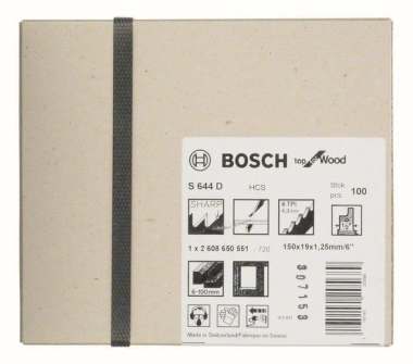 Bosch 100Säbelsägeblatt S 644 2608650551 