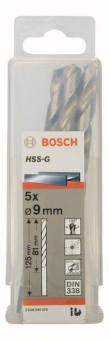 Bosch 5Metallbohrer HSS-G DIN 2608595075 