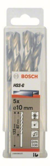 Bosch 5Metallbohrer HSS-G DIN 2608595077 
