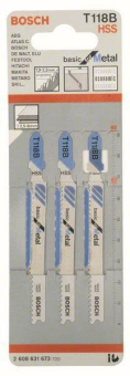 Bosch 3Stichsägeblatt T118B   2608631673 