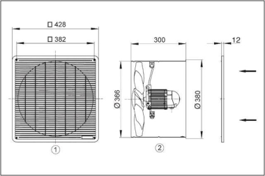 MAICO Wandventilator            EZF35/6B 