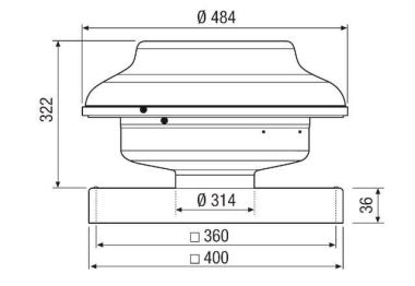 MAICO Mini-Dachventilator für den EHD 31 