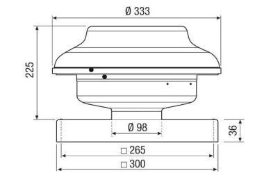 MAICO Mini-Dachventilator für den EHD 10 