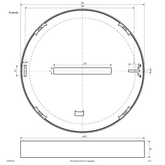 EVN LED Anbaupanel,ws IP44 -   ADR300125 