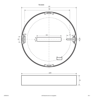 EVN LED Anbaupanel,ws IP44 -   ADR220125 