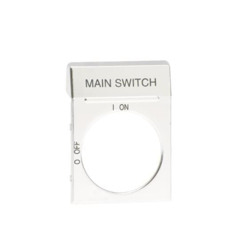 ABB Textschild silber f. OH2_    OPS2EN1 