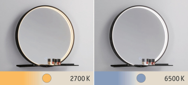 PAULM Spiegel Miro IP44 10,5W sw  71090 