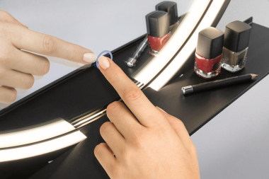 PAULM Spiegel Miro IP44 10,5W sw  71090 