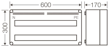 HENS Mi-Automatengehäuse 56TE mit MI1456 