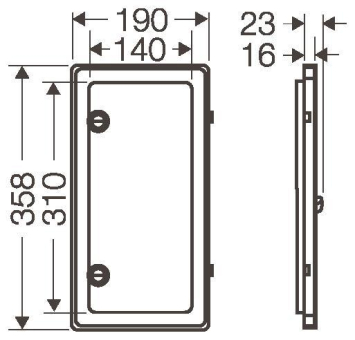 HENS Normzähler-Klappfenster      NZKL54 