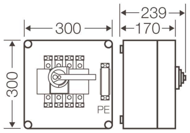 HENS Mi-Lastschaltergehäuse Mi   Mi 7257 