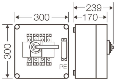 HENS Mi-Lastschaltergehäuse Mi   Mi 7257 
